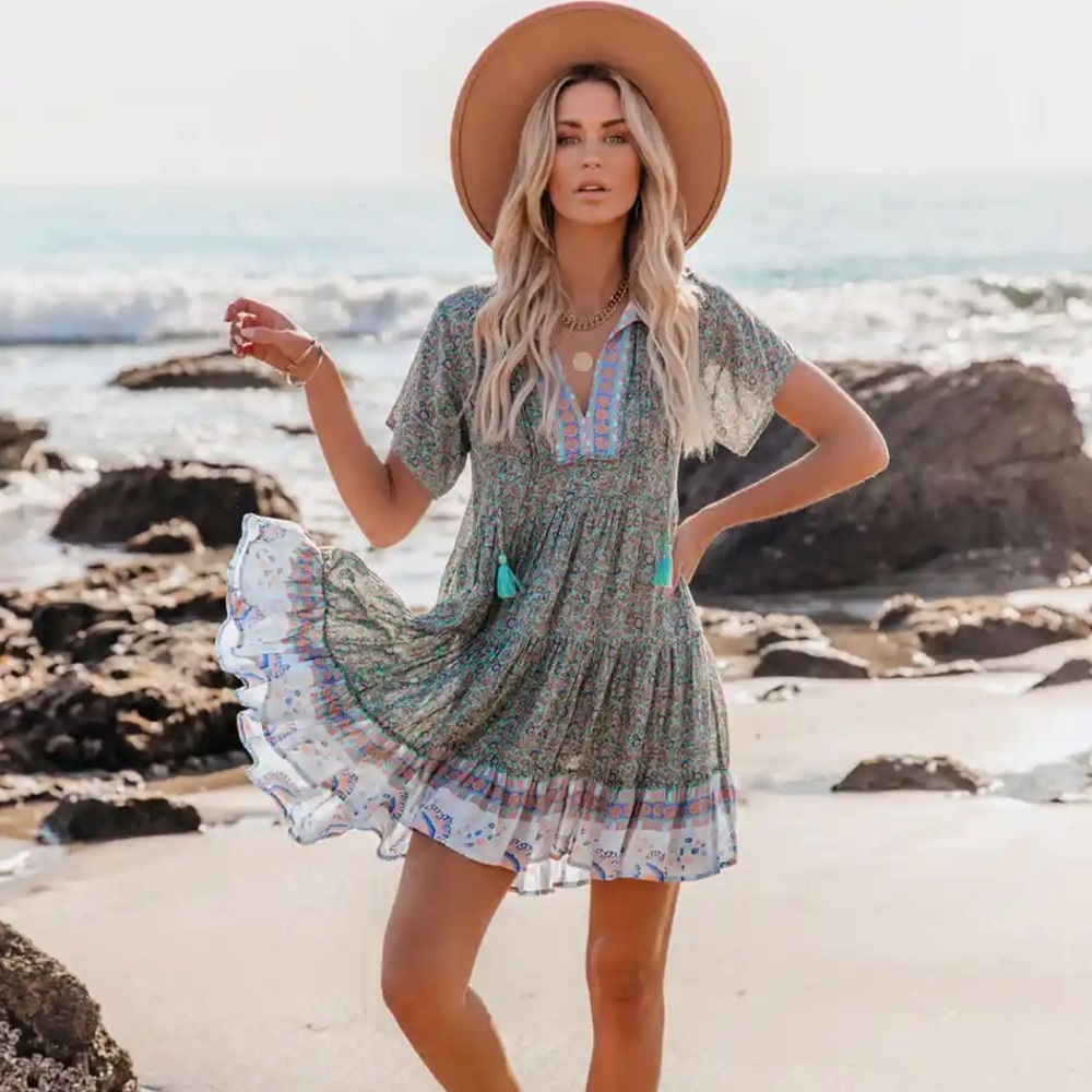 VICI Floral Babydoll Tunic